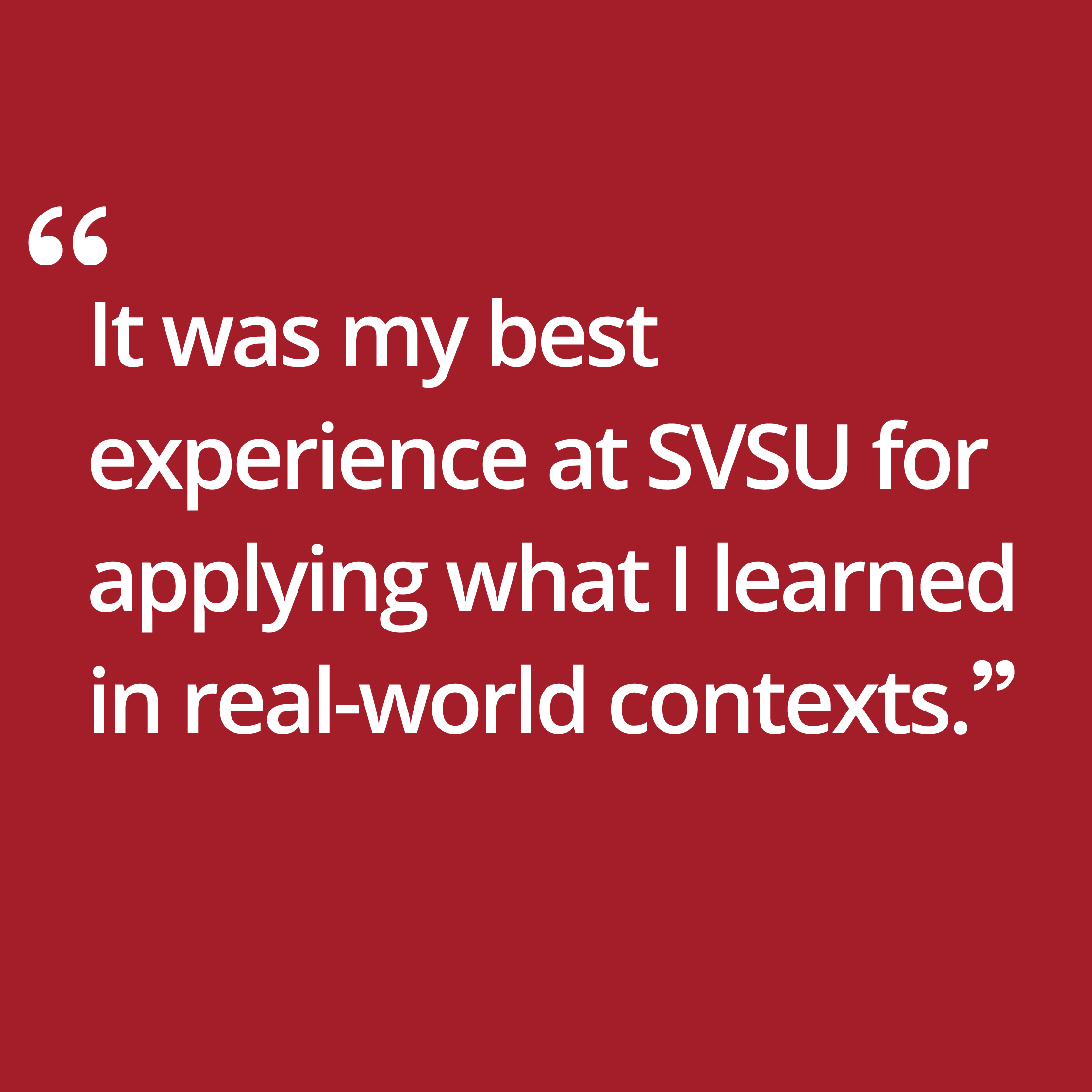 Quote, student intern