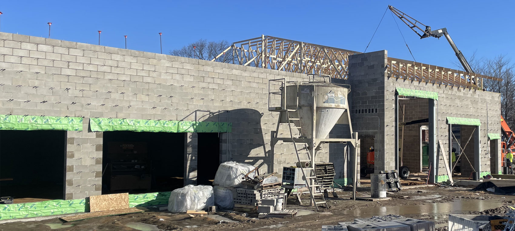 Photo: new building being constructed