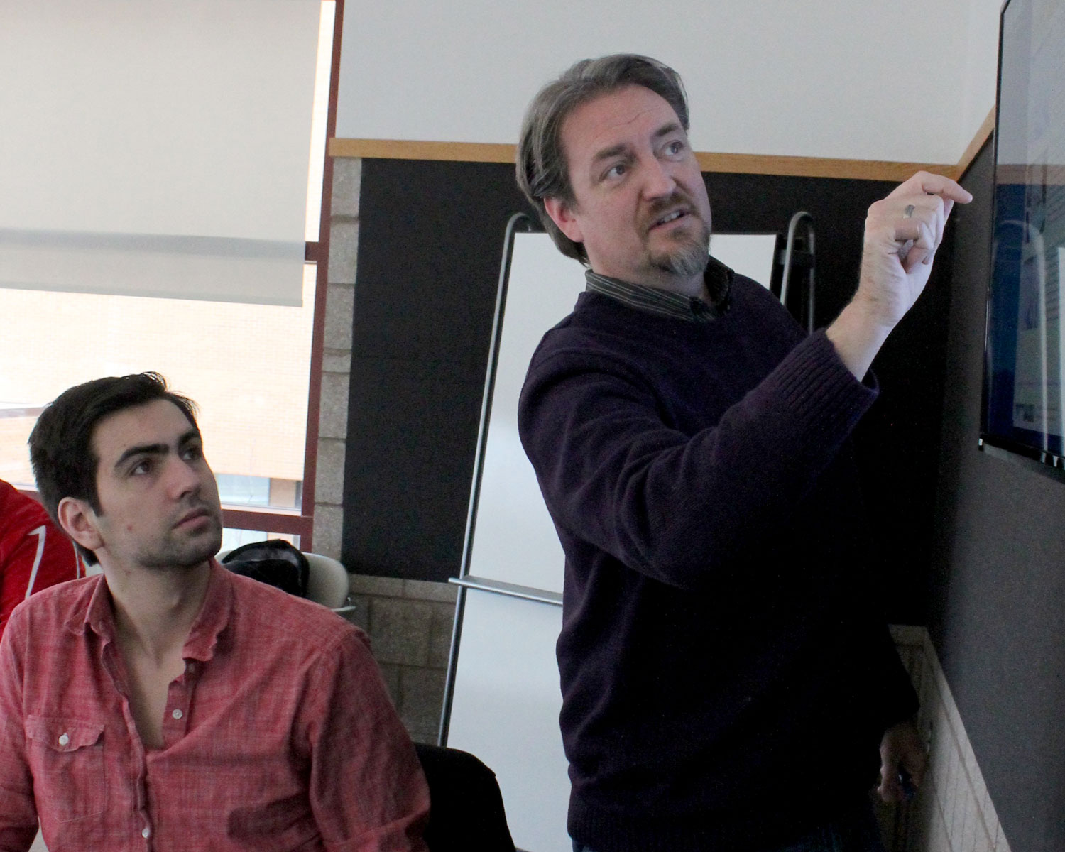 photograph of  Prof. Williamson and Harun Tuncelli